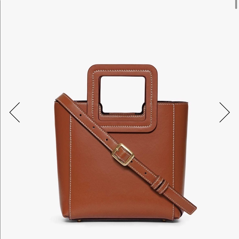 Staud mini Shirley bag -saddle